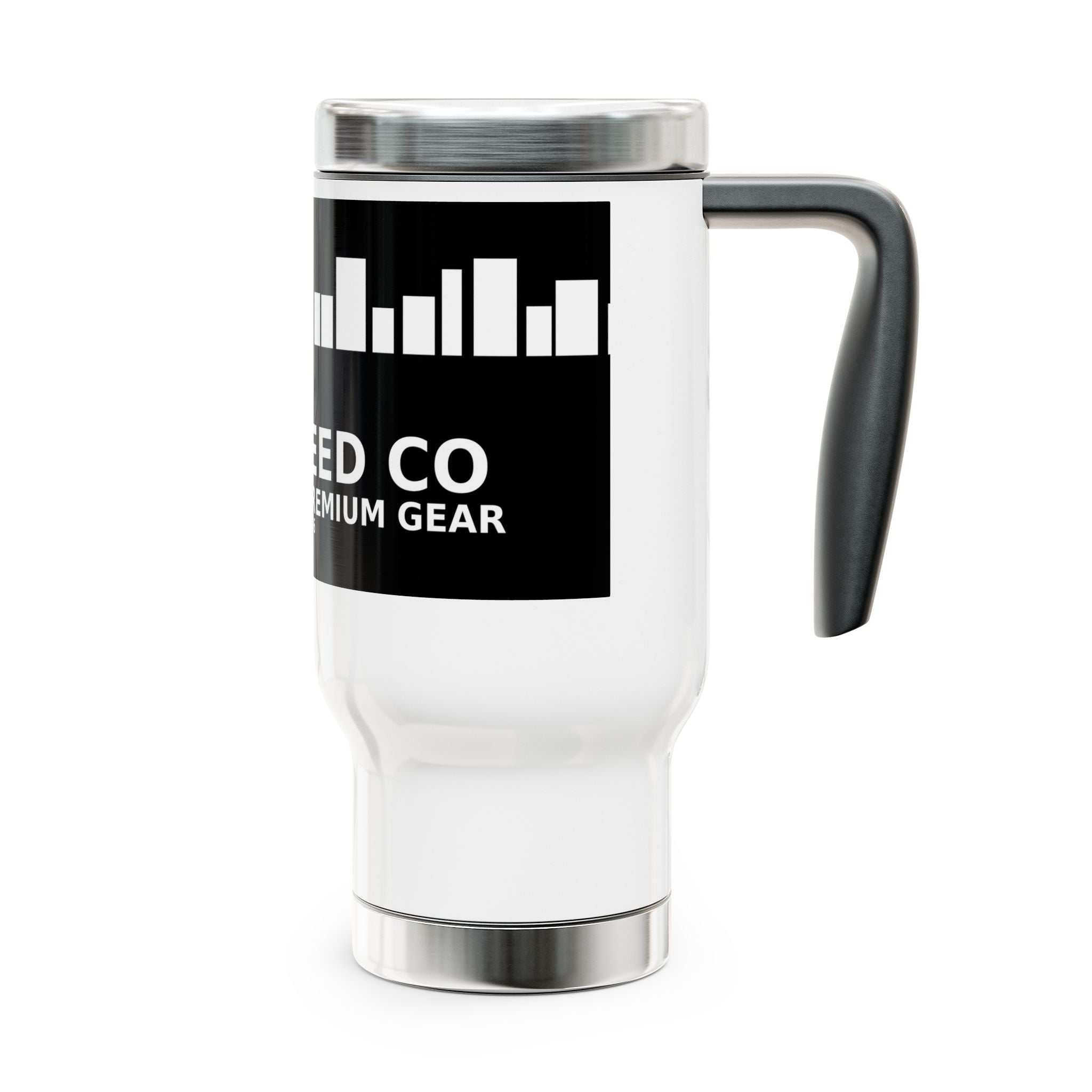 City Speed Co. 14oz Stainless Travel Mug with Handle – Daily Driver Premium Gear