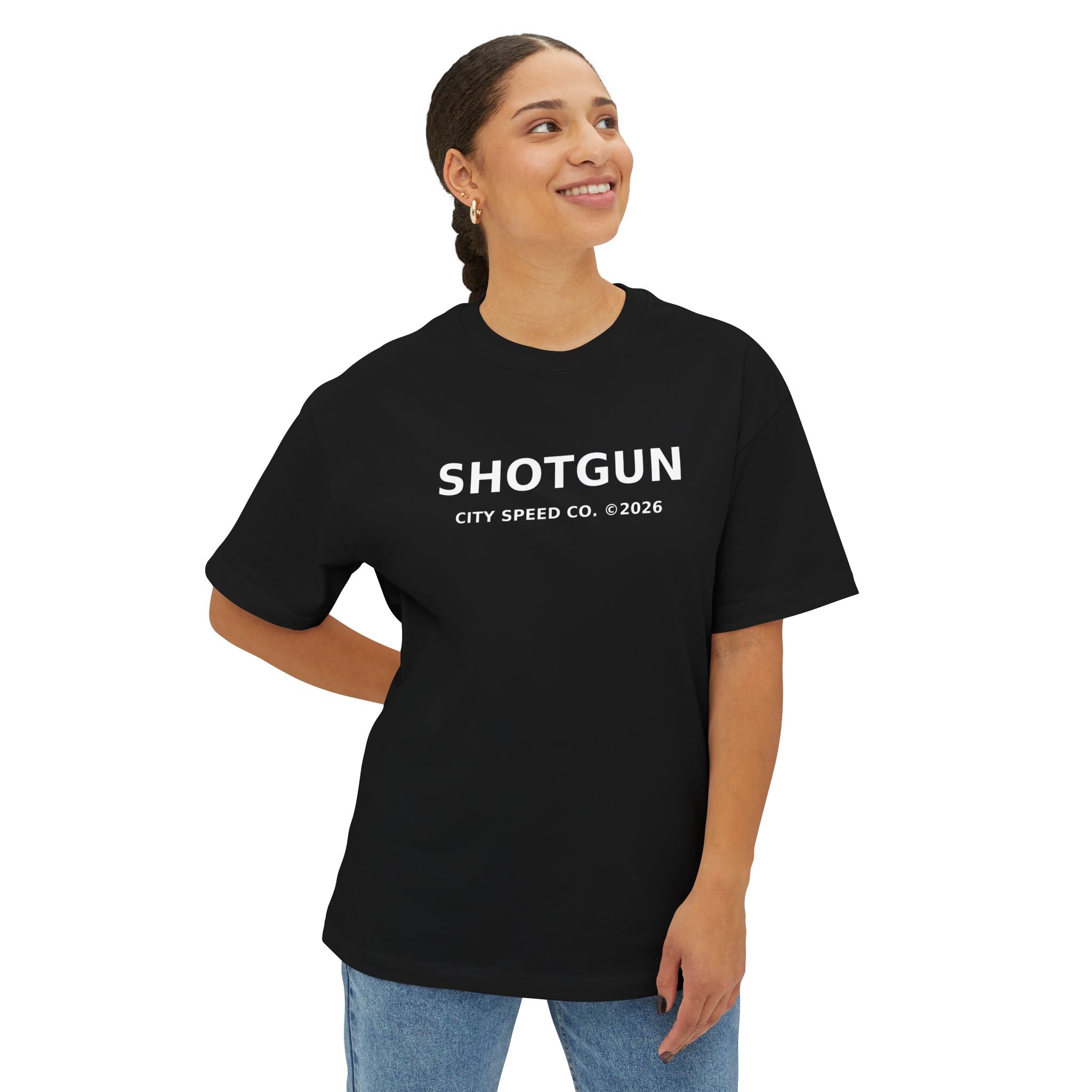 SHOTGUN Tee – City Speed Co, Co-Driver Collection