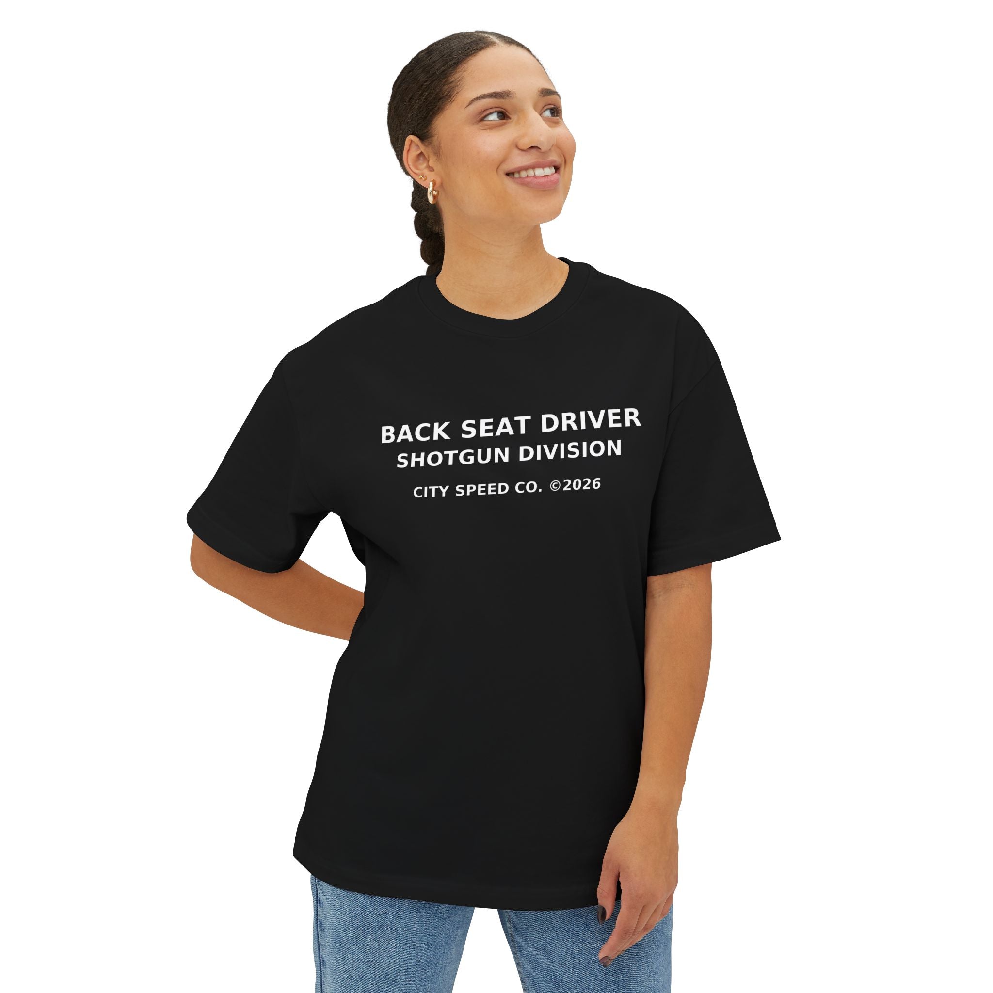 Back Seat Driver Tee – City Speed Co, Co-Driver Collection