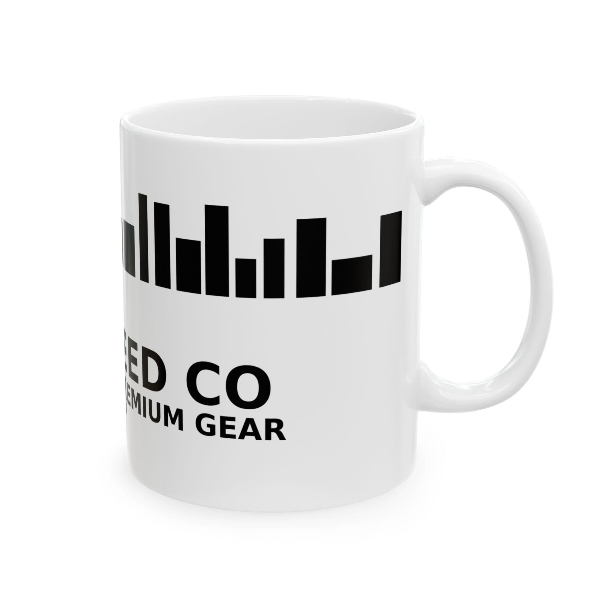 City Speed Co. Ceramic Mug — 'City Speed' Skyline Bar Graph Coffee Cup (11oz & 15oz)